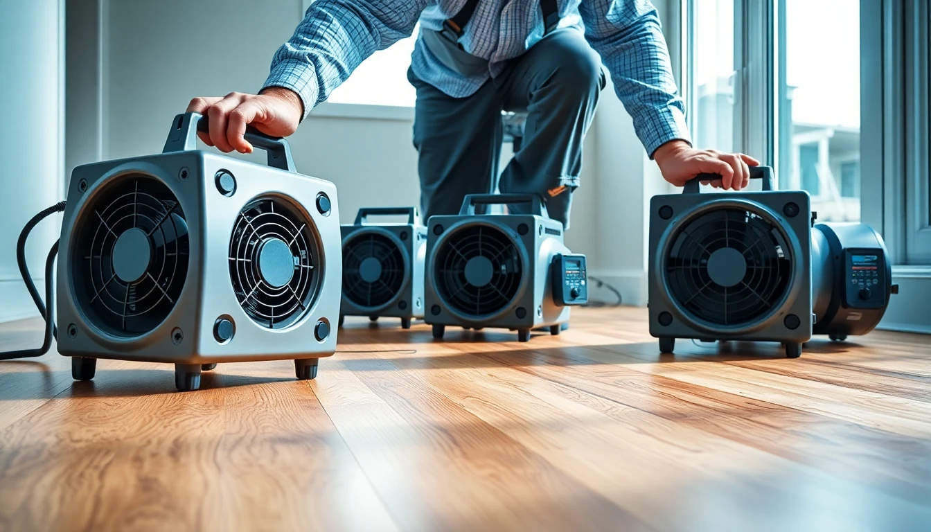 Hardwood Floor Drying